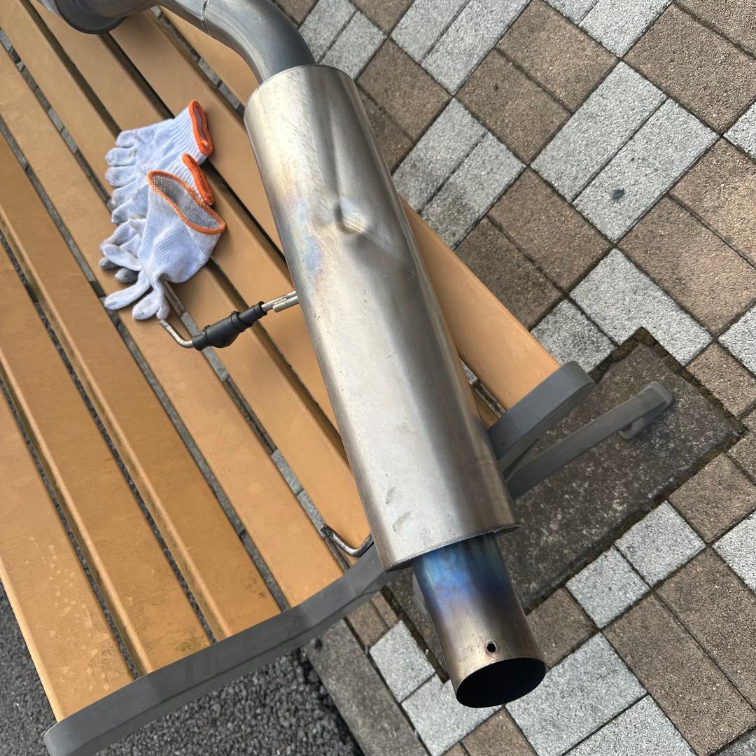 手渡し限定 s2000 ジェイズ 70RS フルチタンマフラー 触媒レス 難あり