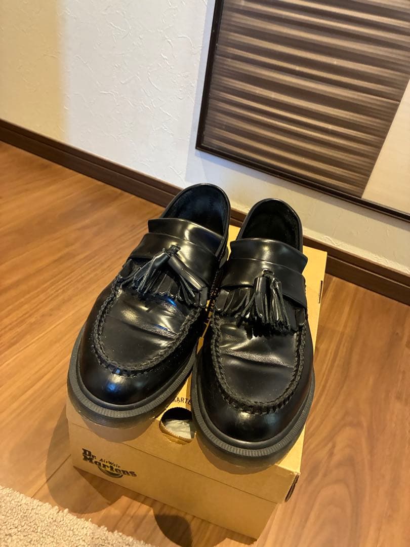 Dr. Martens ADRIAN タッセルローファーブラック ローファー