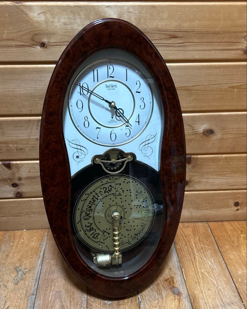 リズム時計工業 Small World オルガニート 4MH730RN 掛時計