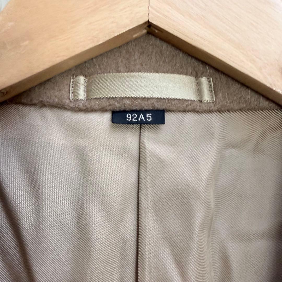 SHINANOYA チェスターコート ポロコート ダブル キャメル50% ロング