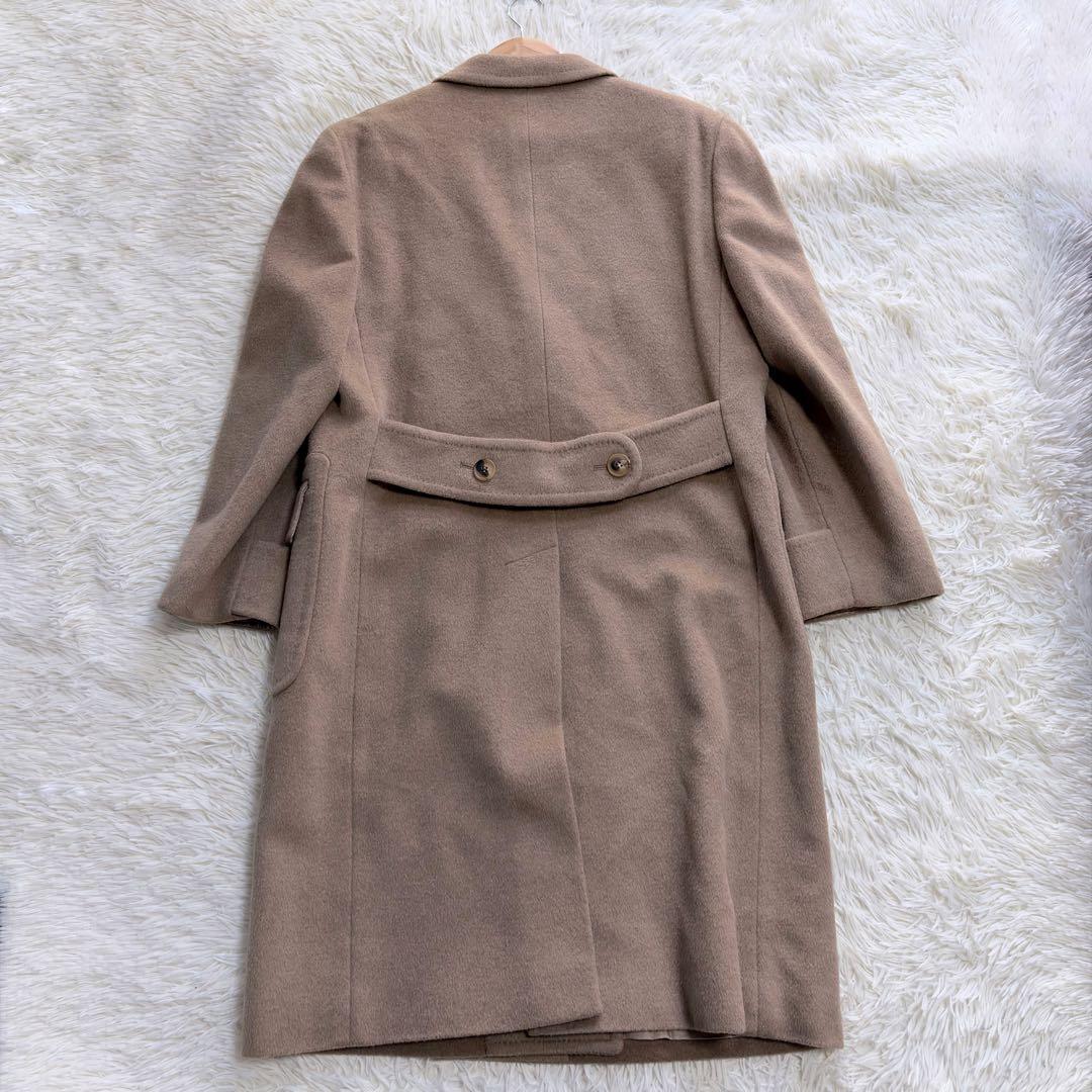 SHINANOYA チェスターコート ポロコート ダブル キャメル50% ロング