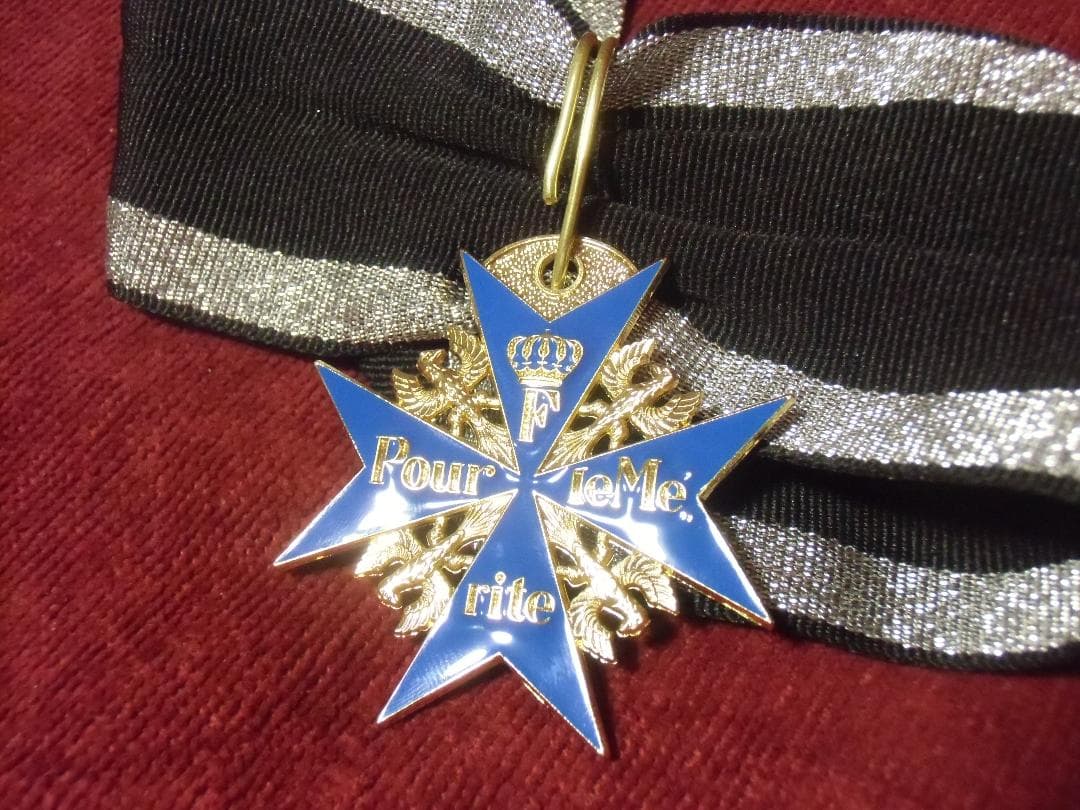 Ｗ帝政ドイツ軍/プロイセン王国＊ブルーマックス勲章（ＣＯＰＹ/複製品）