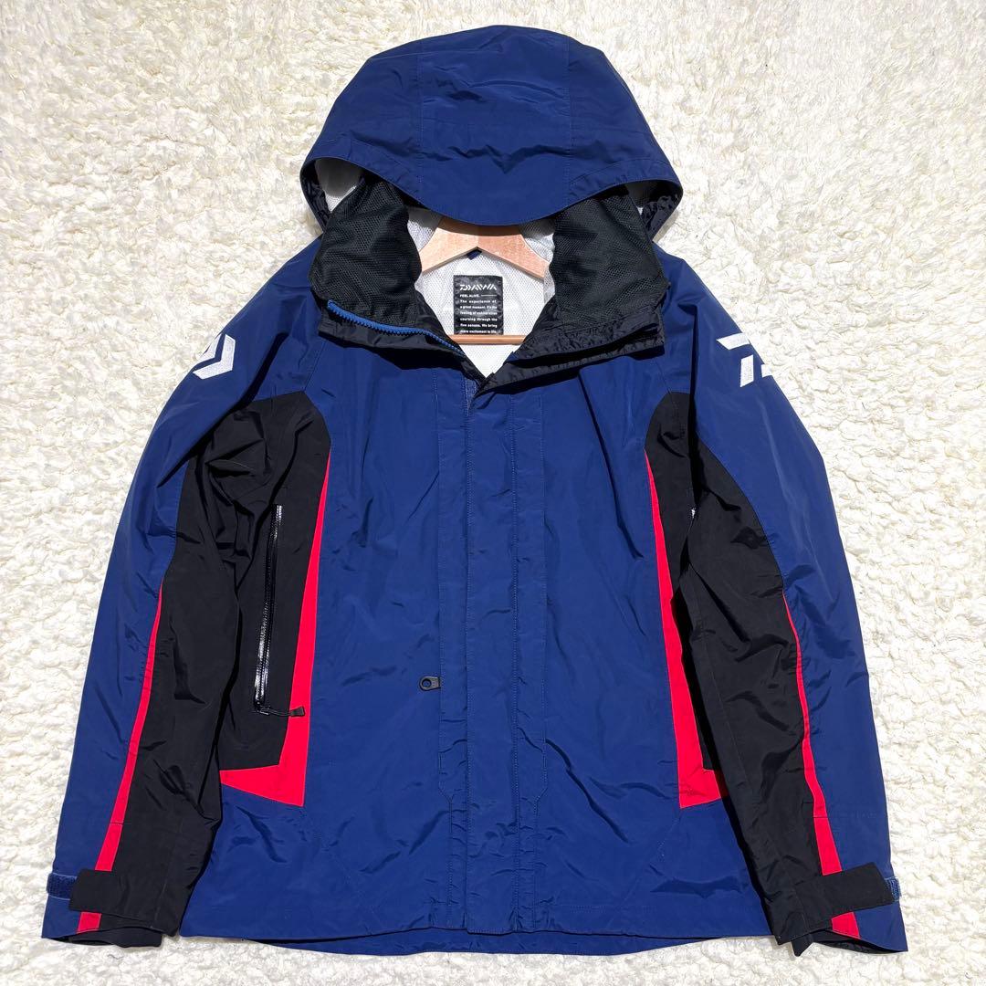 DAIWA レインマックス　メンズ　L セットアップ　ブルー/ブラック