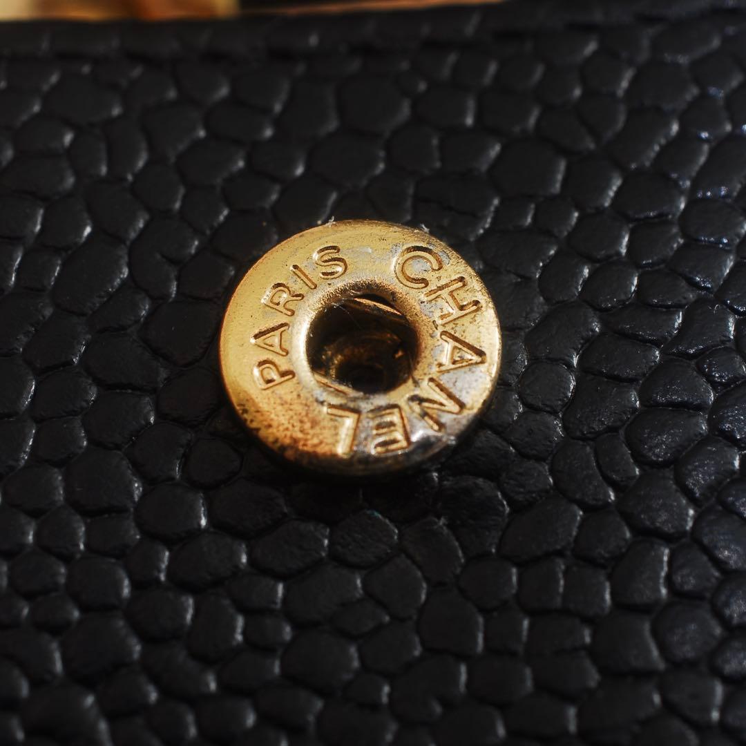 CHANEL＊シャネル＊6連キーケース＊キャビアスキン＊デカココ＊キーチェーン