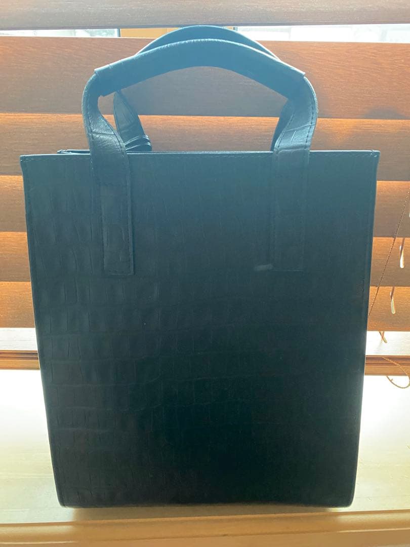 EUROKENVY レザーミニトートバック　ユーロケンビー　クロコ型押し