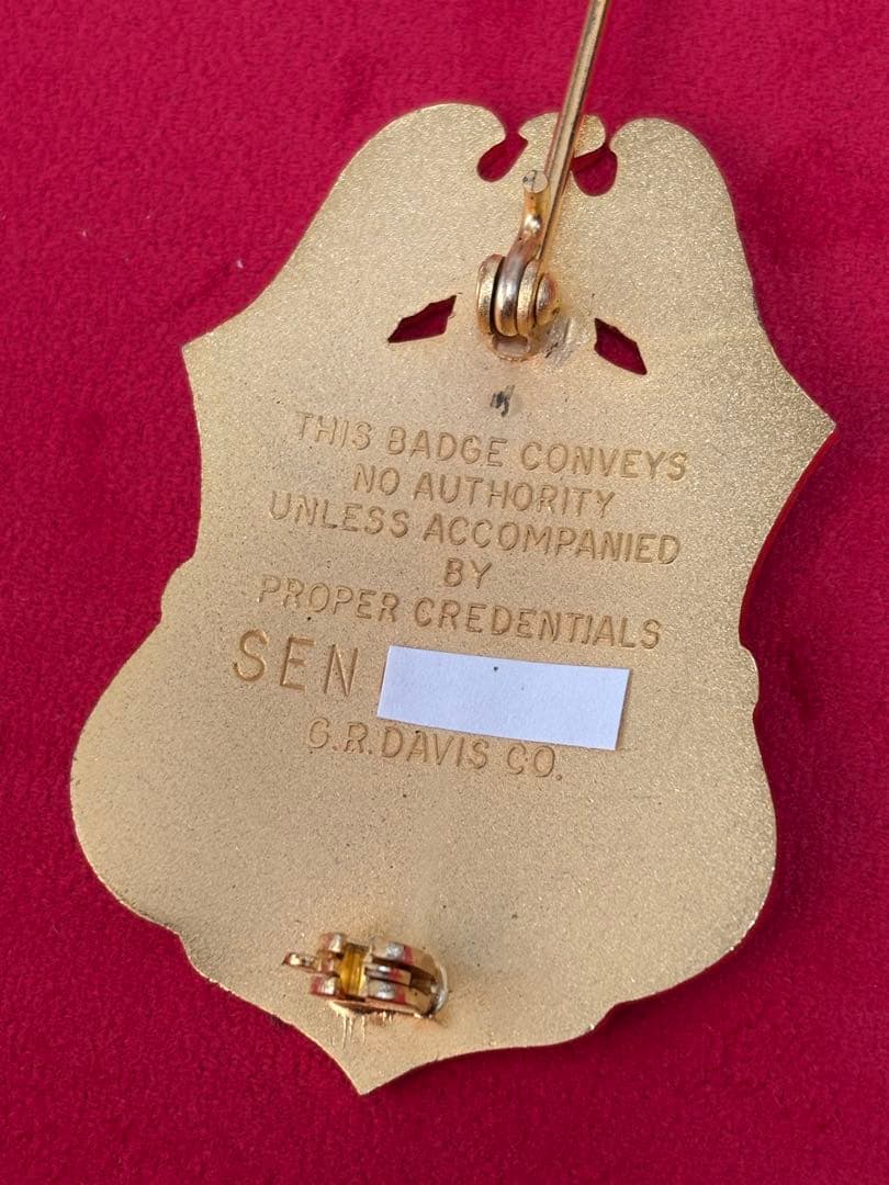 US イミグレーション シニアイグザミナー バッジ　ポリスバッジ