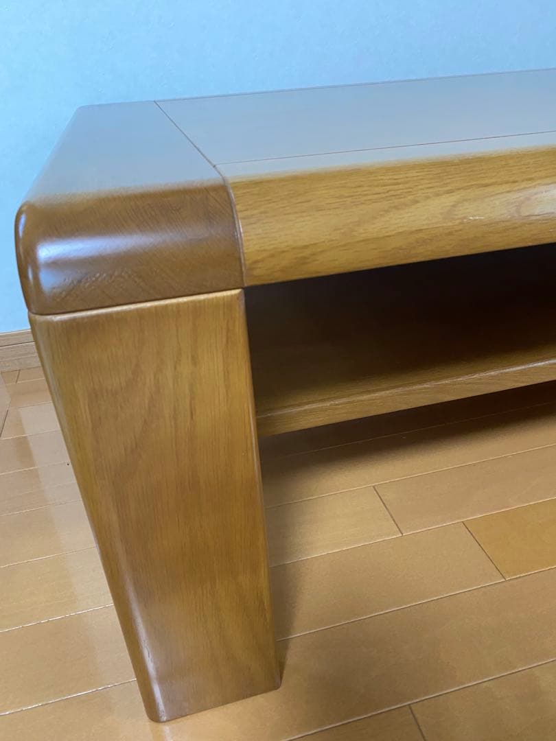 【がしこ】カリモク ナチュラルウッドローテーブル シンプルデザイン 天然木