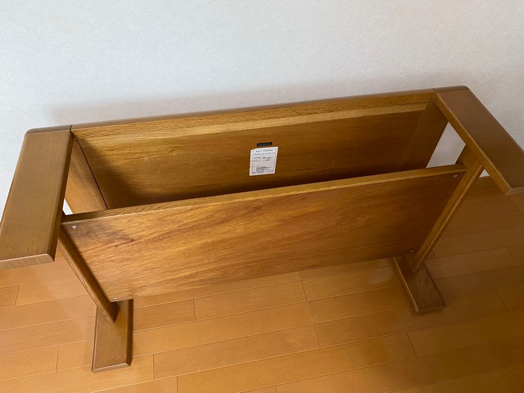 【がしこ】カリモク ナチュラルウッドローテーブル シンプルデザイン 天然木