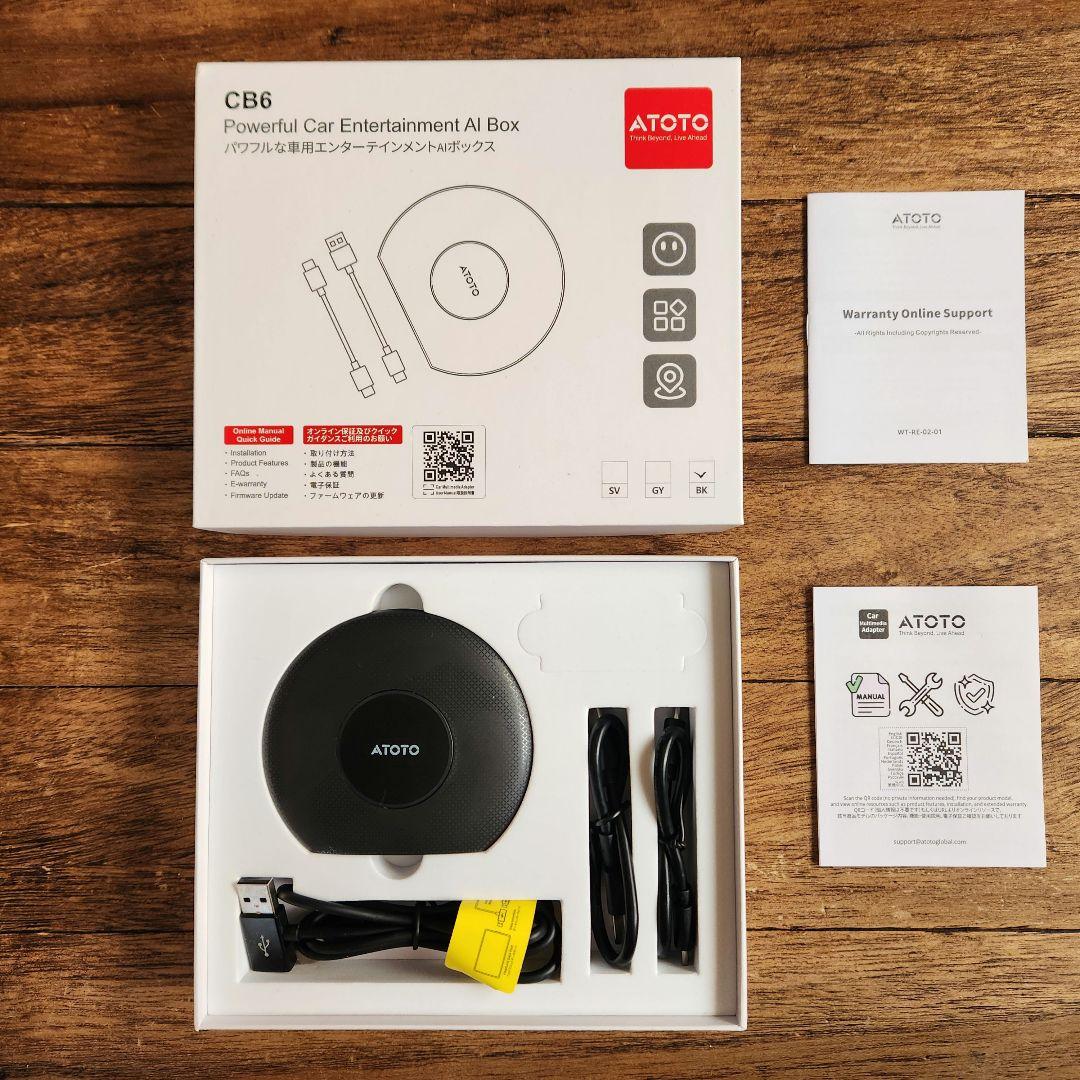 【値下げ】ATOTO CB6A-BK Carplay AIボックス
