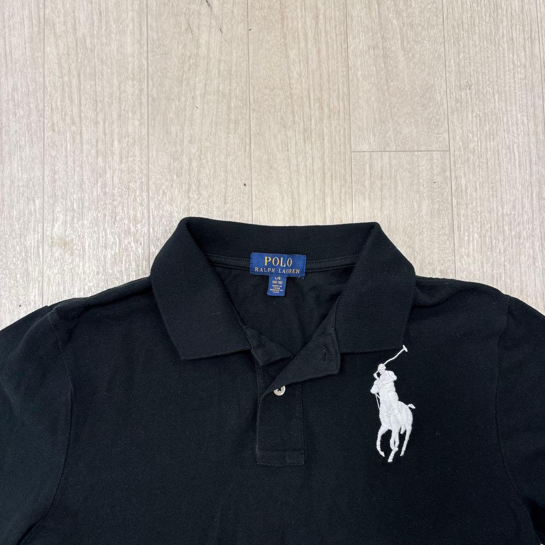 【美品】Polo Ralph Lauren ビッグポニー ポロシャツ 黒