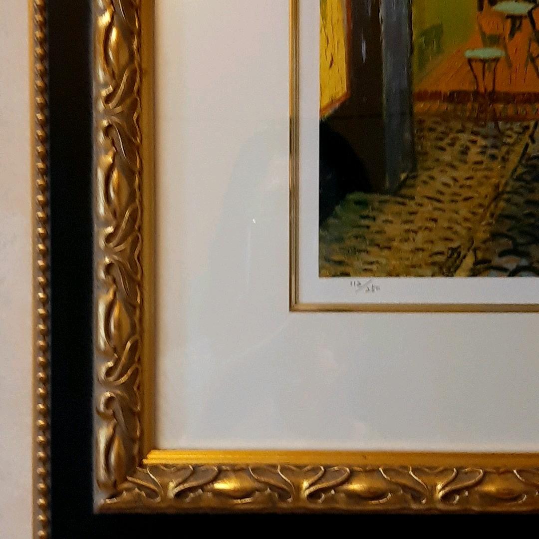 ゴッホ　シルクスクリーン　夜のカフェテラス