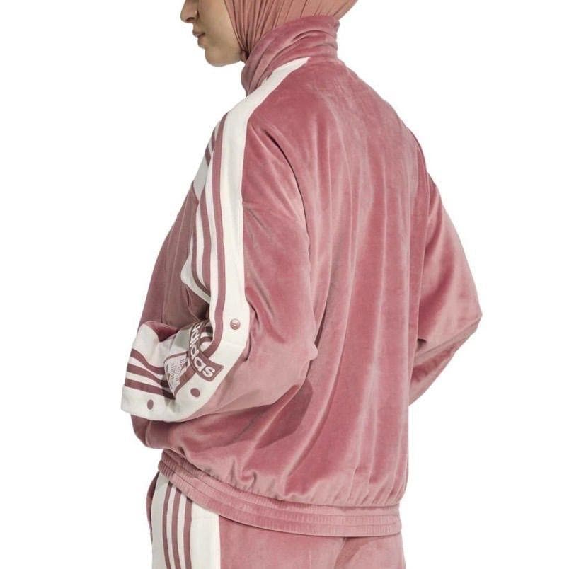 adidas アディブレイク ベロア トラックトップ 重盛さと美 L ピンク