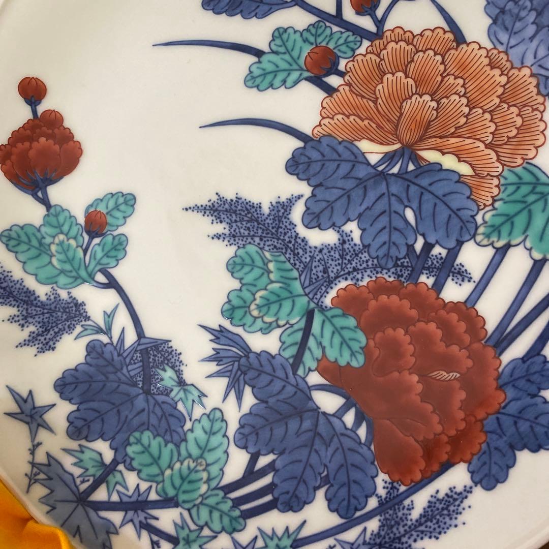 今泉今右衛門　色鍋島絵皿