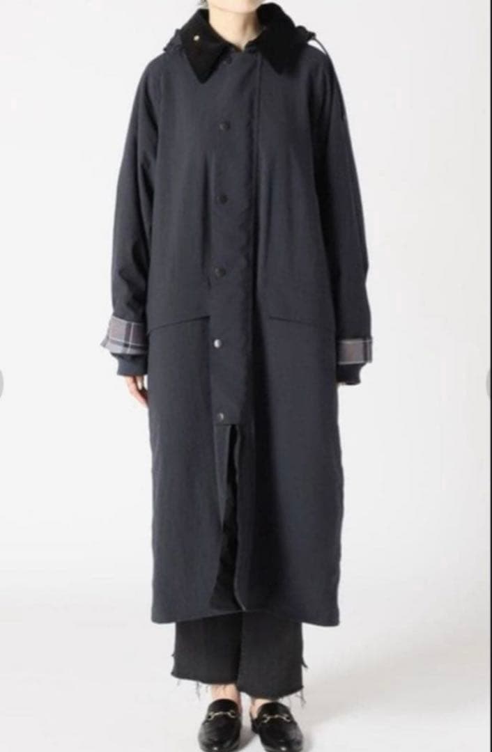 新品未使用Barbour スピック&スパン別注BURGHLEY フード付2way
