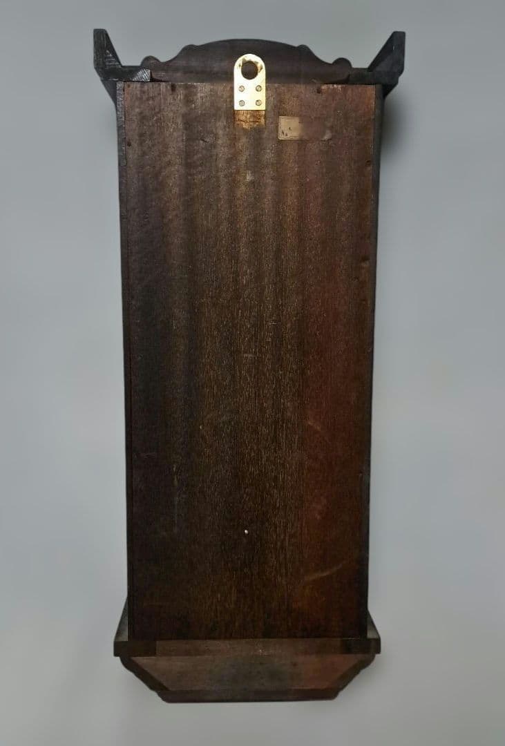 【希少 稼働品】meiji 明治 大型 掛時計ゼンマイ式 昭和レトロ