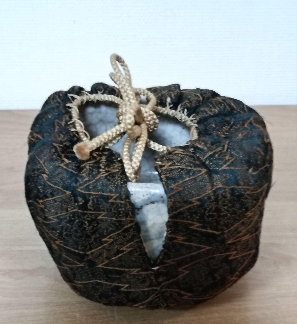 志野焼茶碗　合箱仕覆付　茶道具