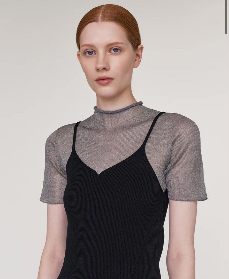 トップス CFCL PORTRAIT LUCENT SHORT SLEEVE TOP