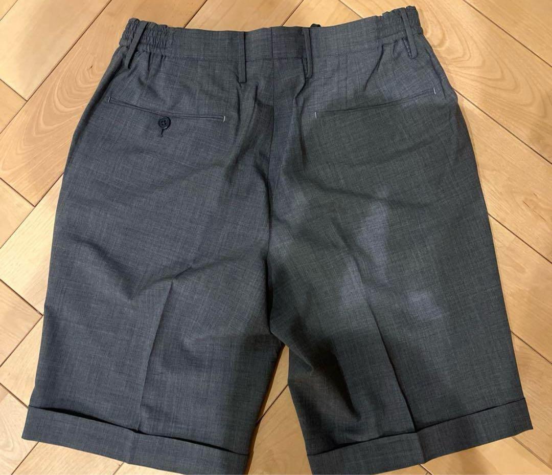 試着のみ　クロスクローゼット 千場　TECHWOOL ショートパンツ　グレー
