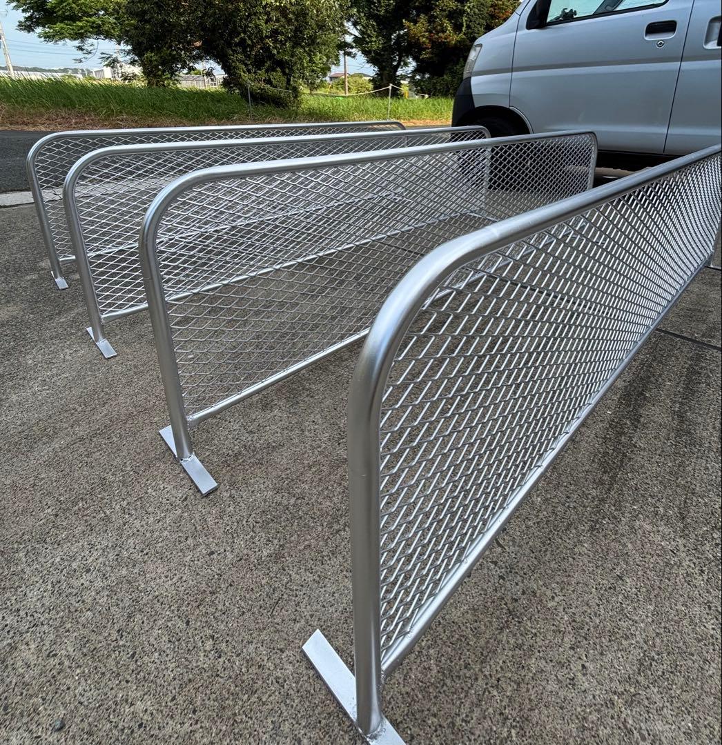 マーシアン アメリカンフェンス風　バリケード1200×400シルバー