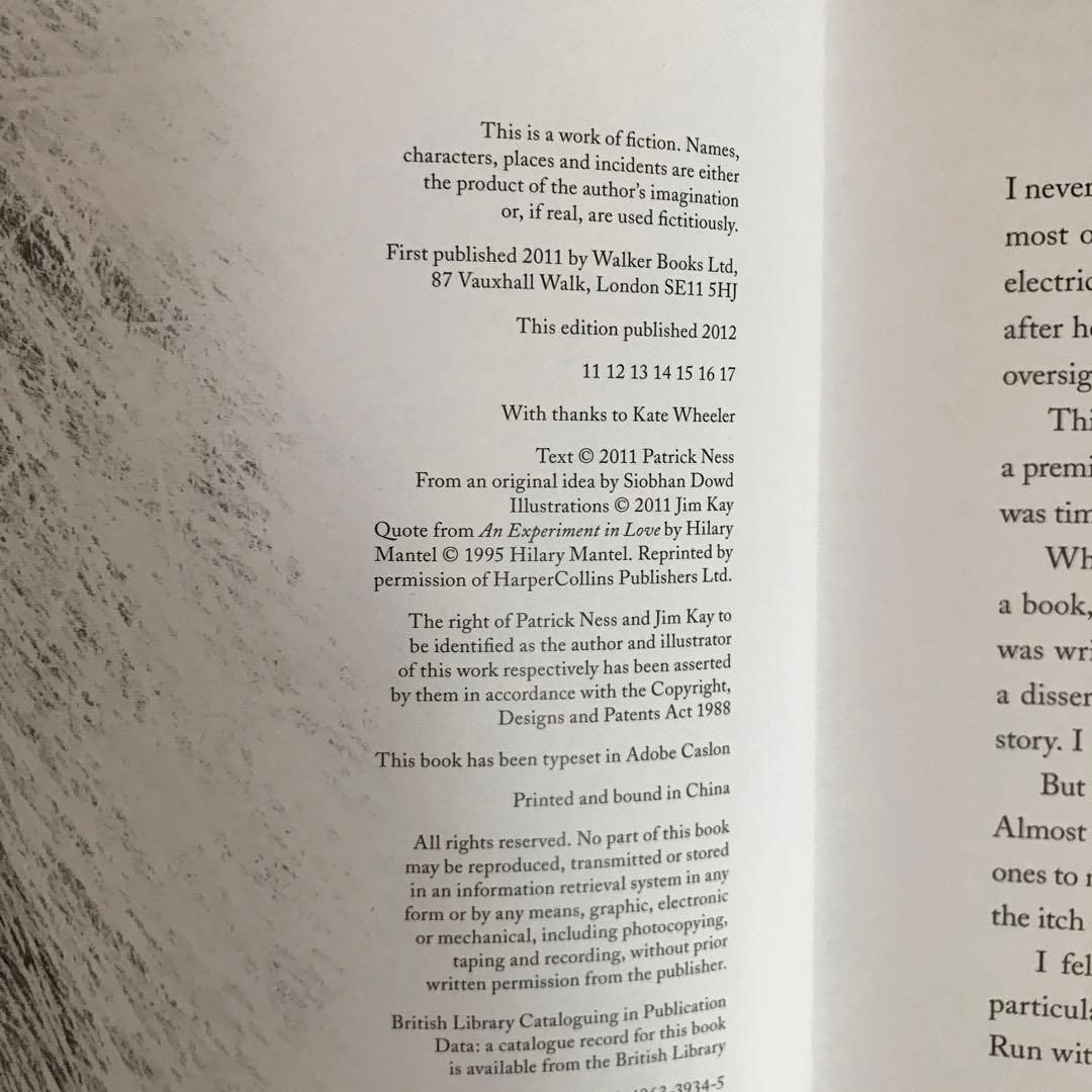 洋書 A Monster Calls by Patrick Ness