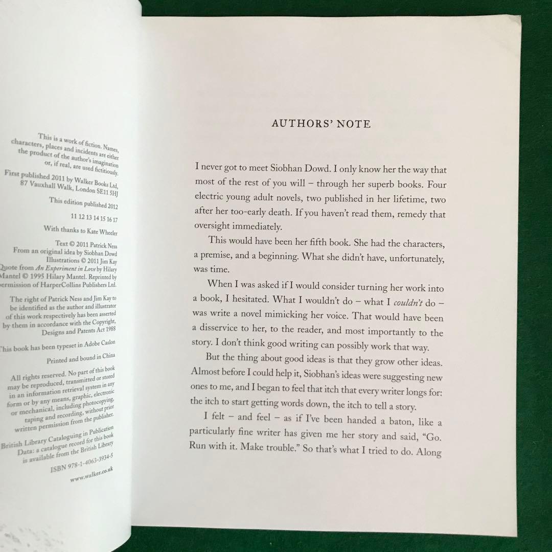 洋書 A Monster Calls by Patrick Ness