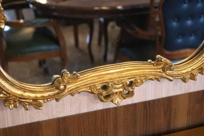 しー イタリア製 ミラー ゴールド 金 壁掛け DIBIASE