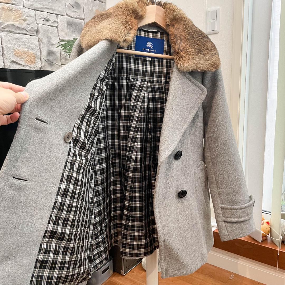 値下げ　バーバリーブルーラベル　コート　冬用