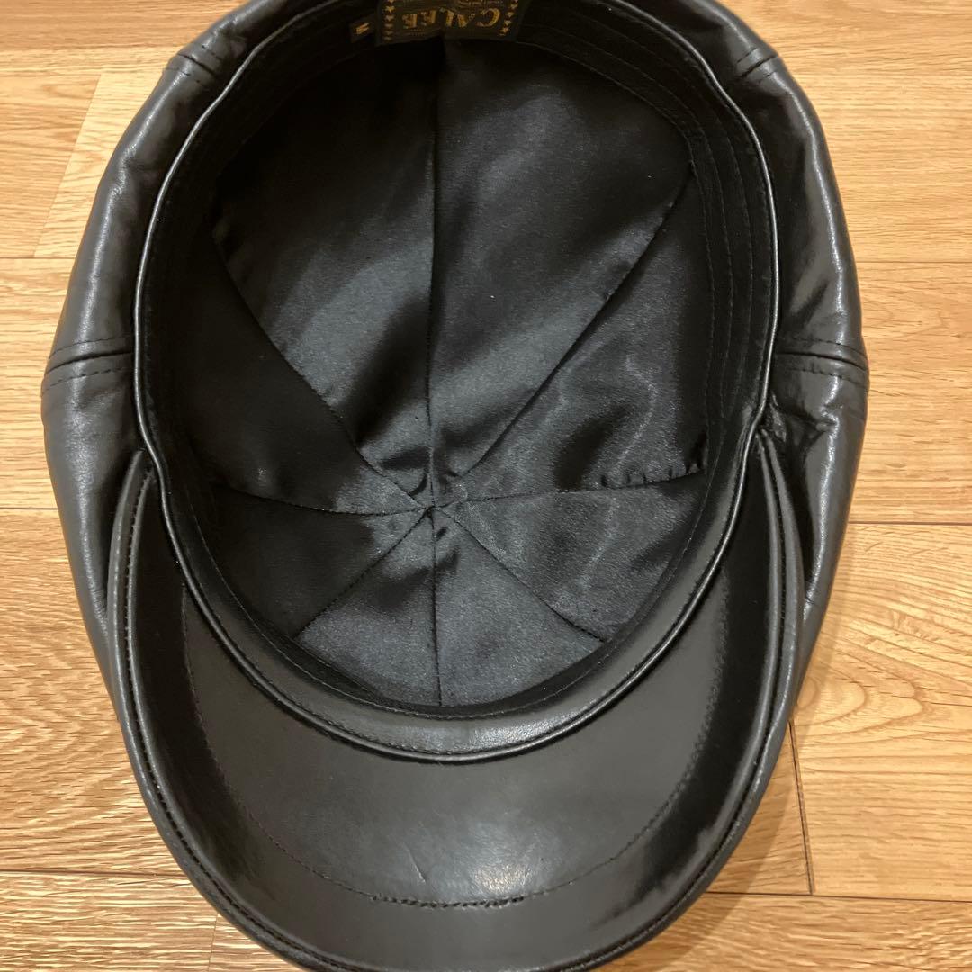 CALEE 牛革 レザーキャスケット M