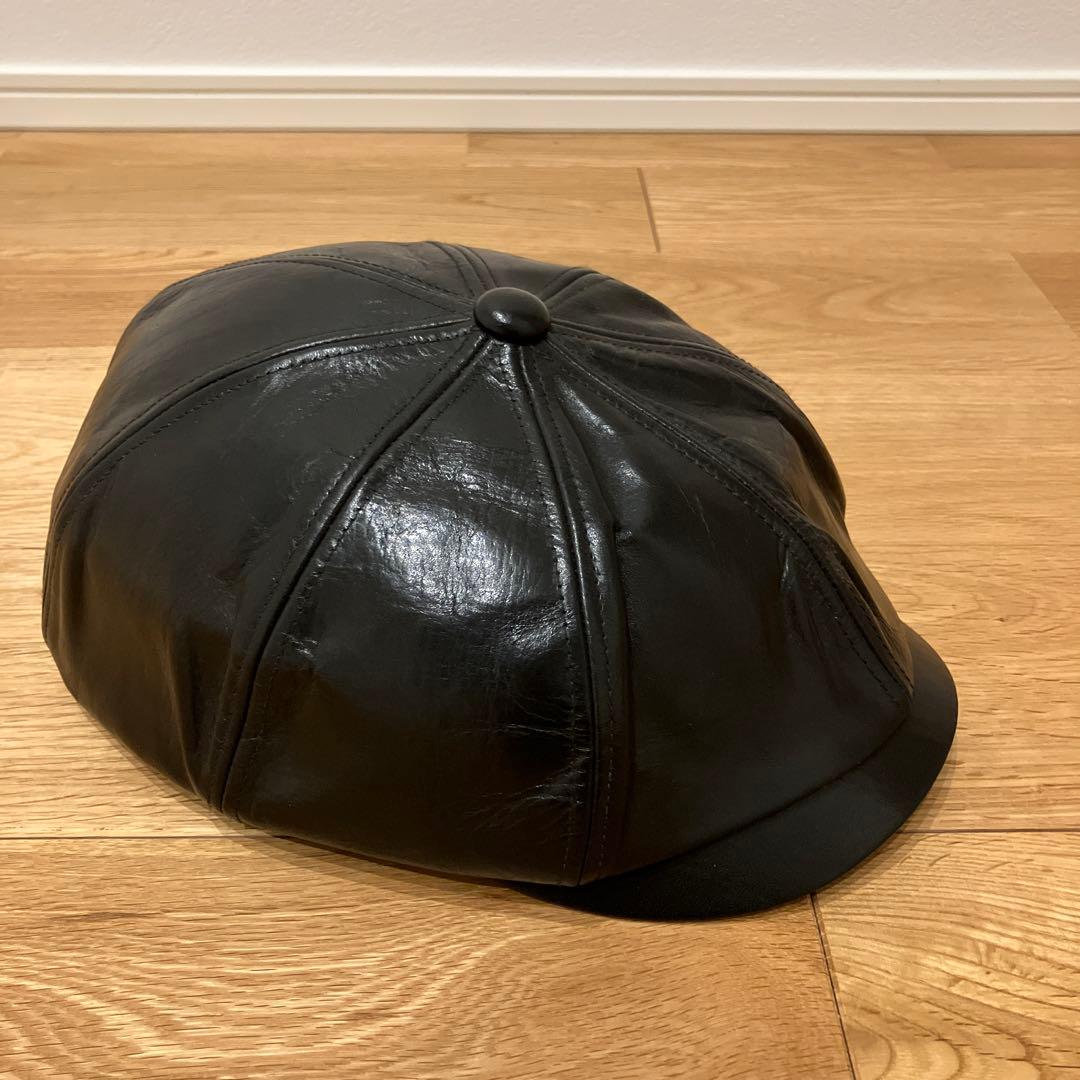 CALEE 牛革 レザーキャスケット M