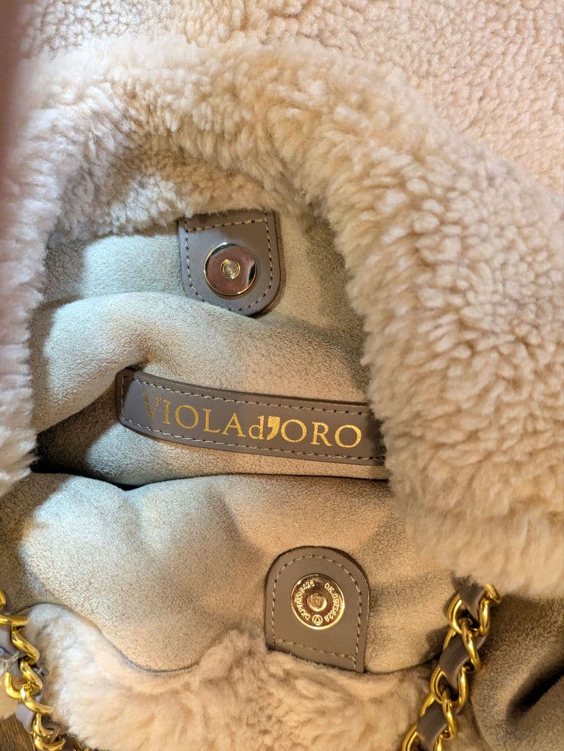 ヴィオラドーロ エコファートートviolad'oro トートバッグ ムートン