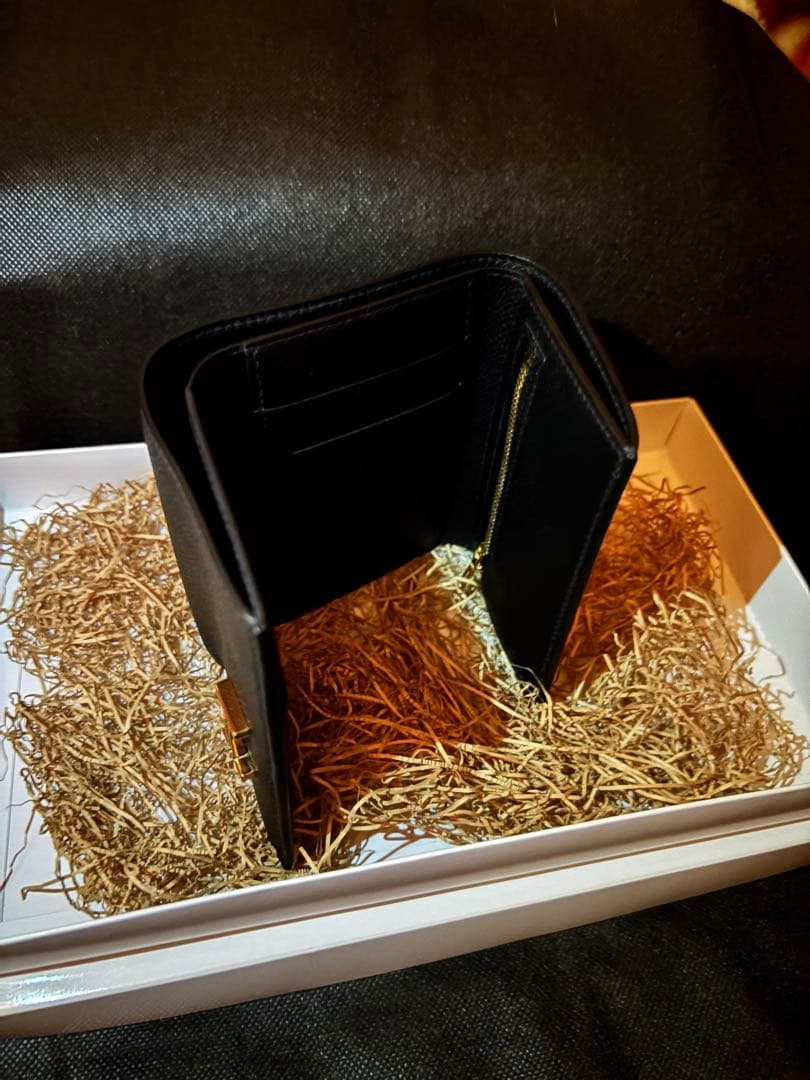 フルオーダー　H金具三つ折り財布　コンビネ　べアン