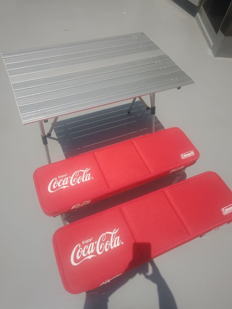 コカ・コーラ コールマン アウトドアテーブルチェアセット