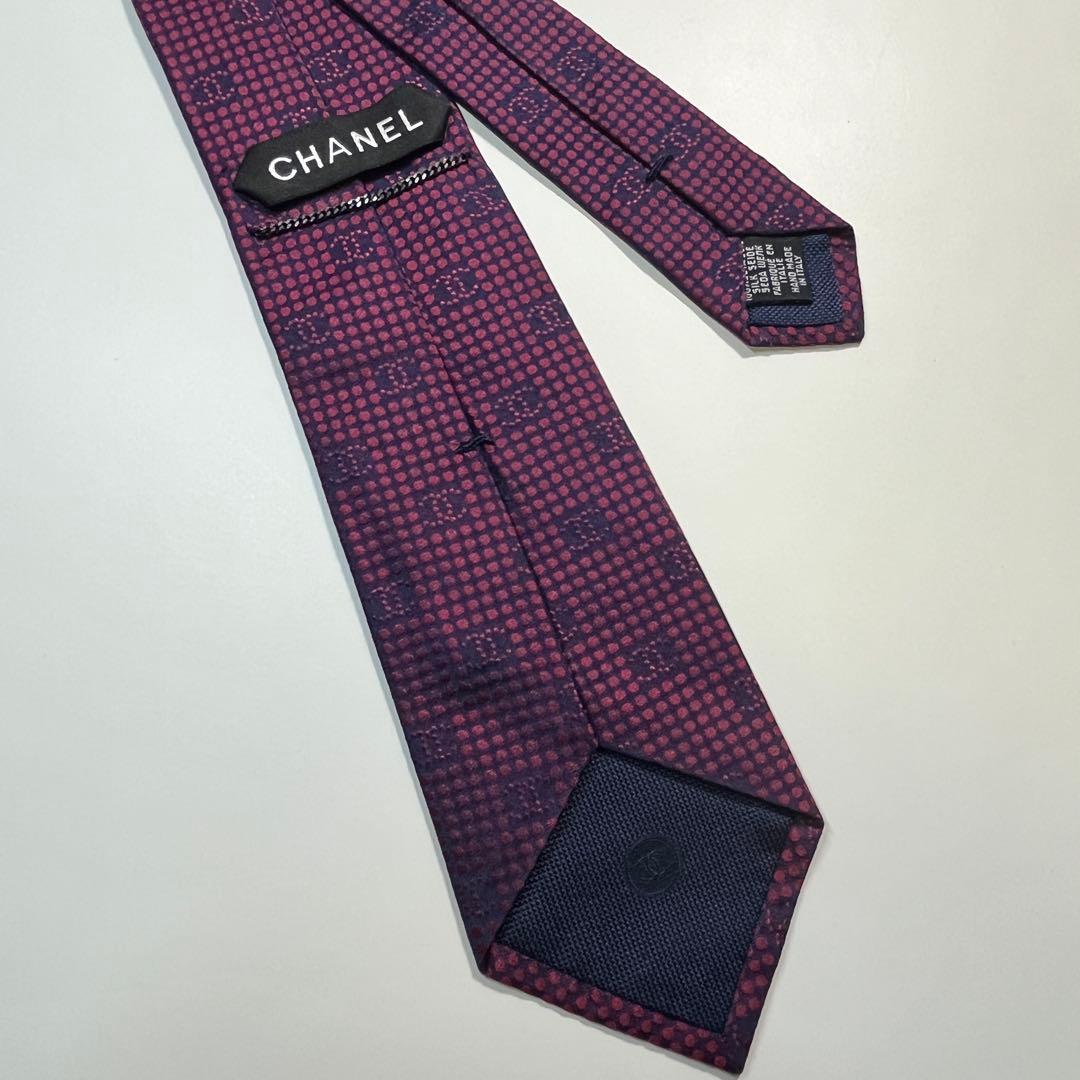 ✨極美品✨ CHANEL シャネル　ネクタイ　ココマーク　ドット　ビジネス