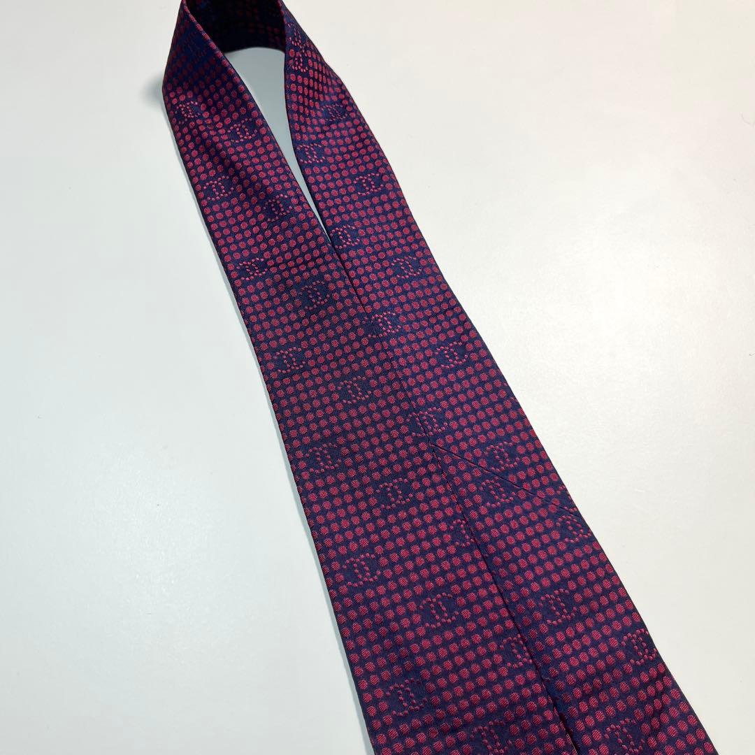 ✨極美品✨ CHANEL シャネル　ネクタイ　ココマーク　ドット　ビジネス