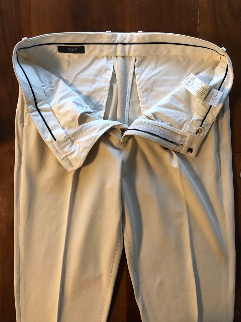 新品未使用　CIRCOLO1901チルコロ1901 コットンジャージワンプリーツ