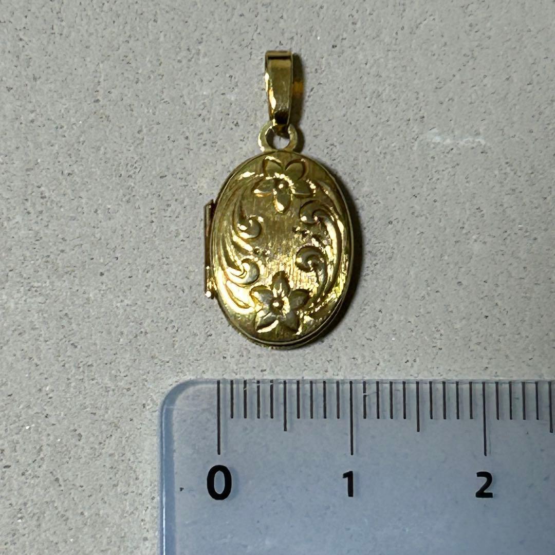 18k ヴィンテージ ロケット　ペンダントトップ　18金