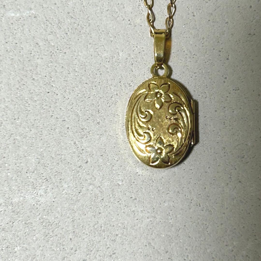 18k ヴィンテージ ロケット　ペンダントトップ　18金