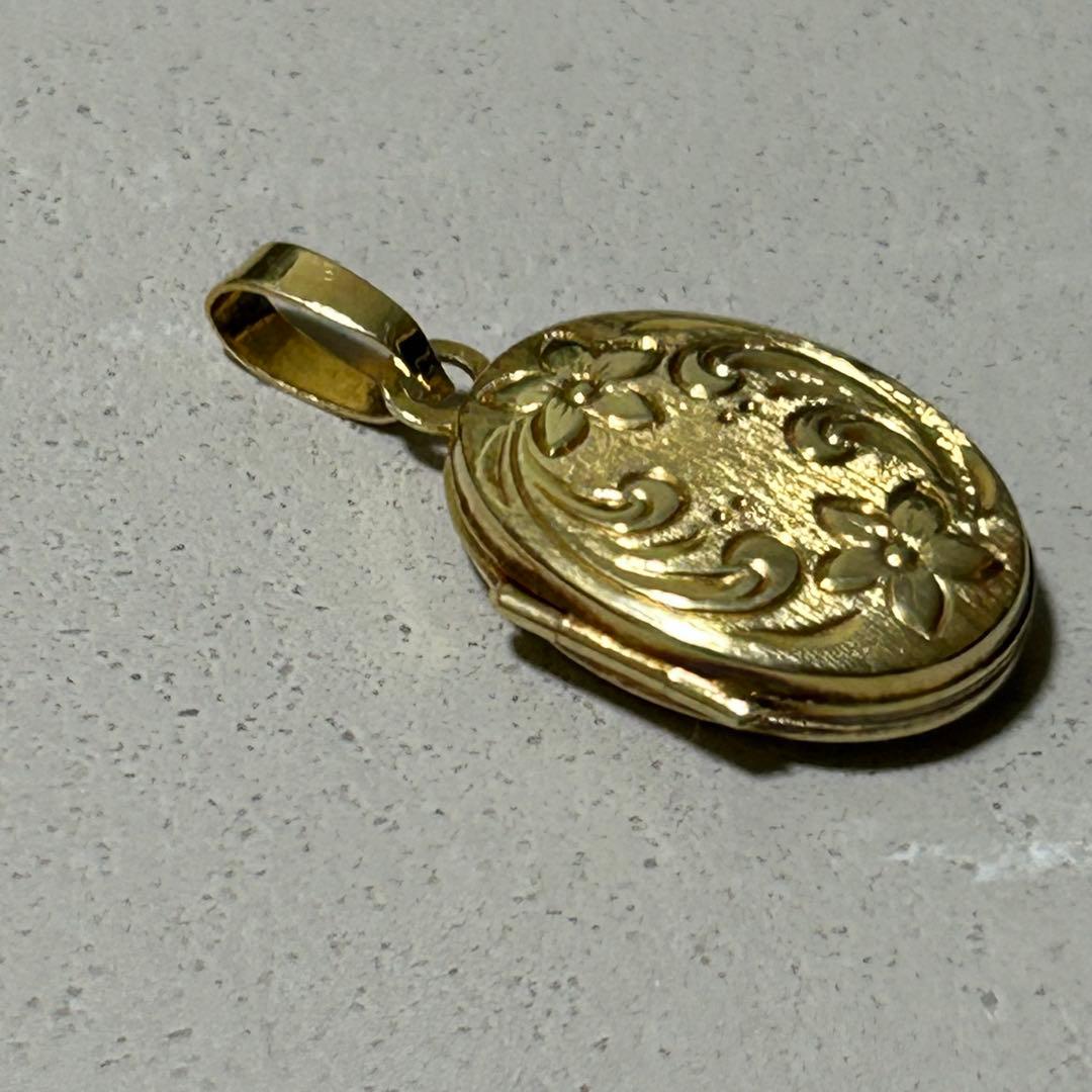 18k ヴィンテージ ロケット　ペンダントトップ　18金