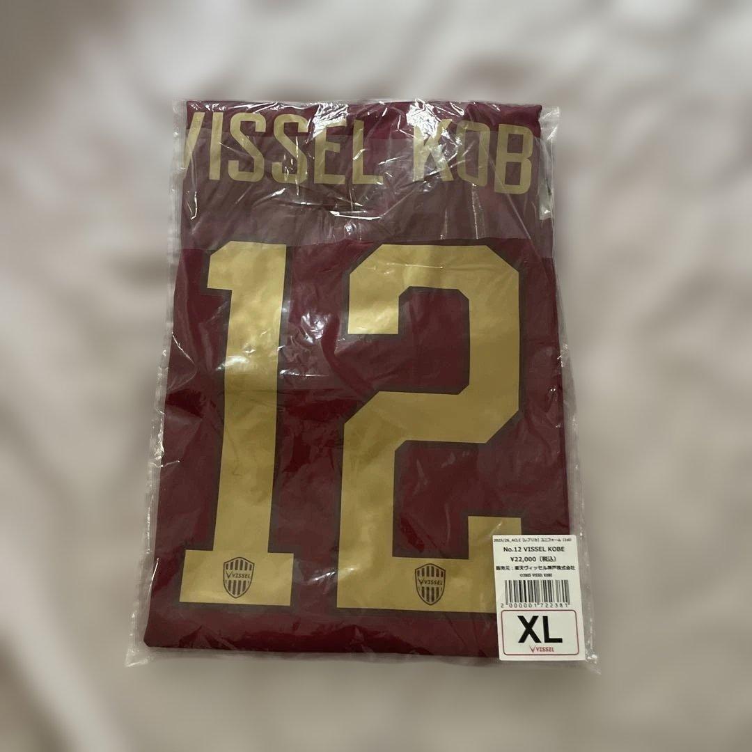 VISSSEL KOBE No.12 XL マルーンシャツ