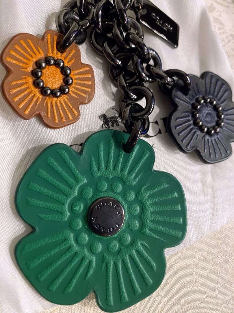 COACH レザー バッグチャーム キーホルダー レザー