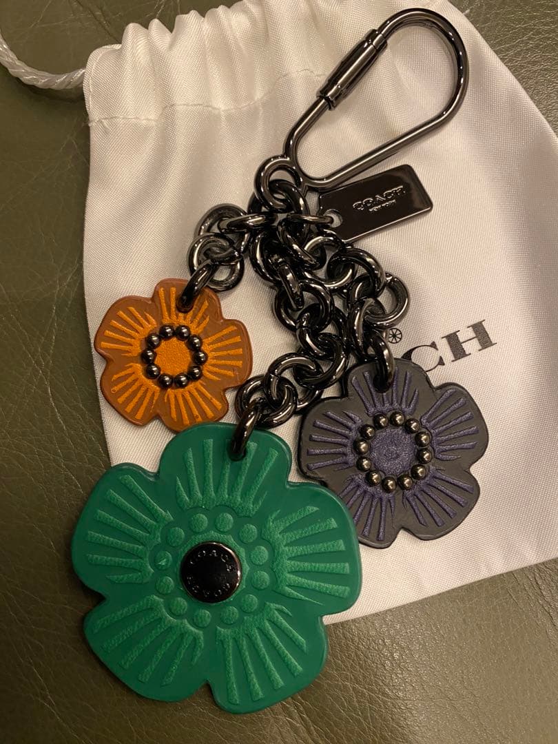COACH レザー バッグチャーム キーホルダー レザー
