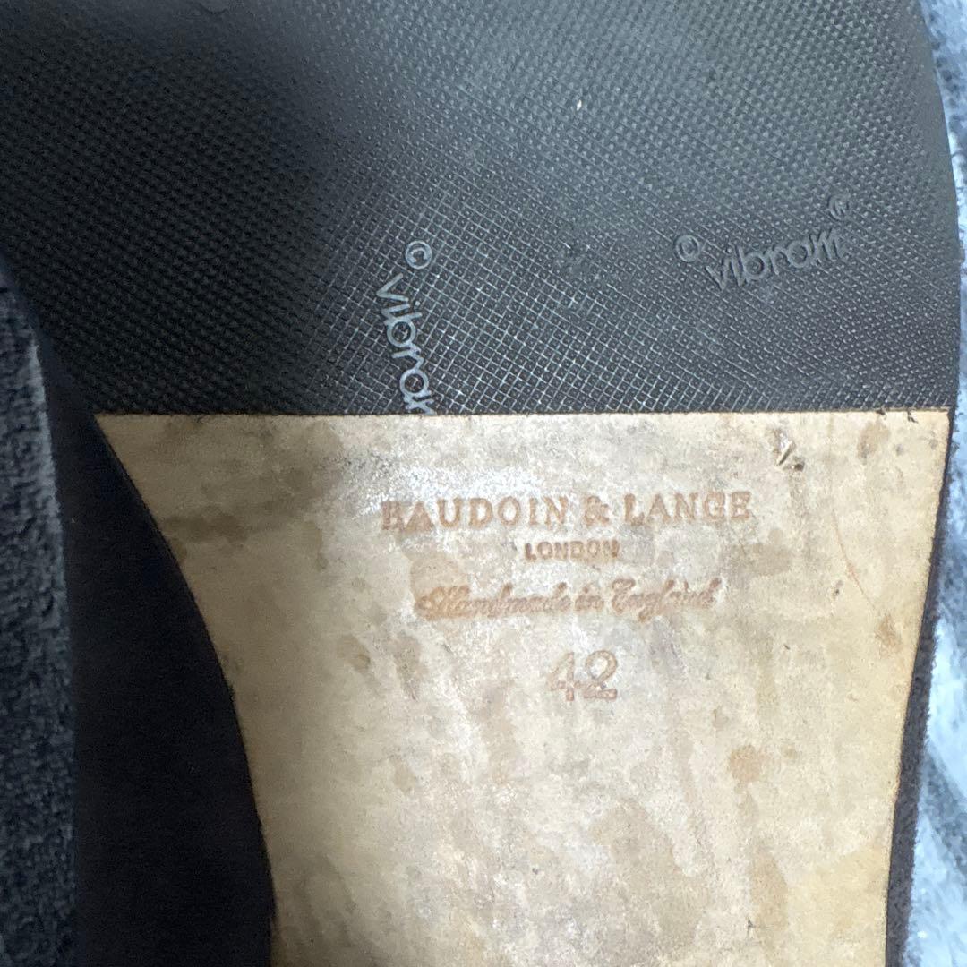 BAUDOIN & LANGE ローファー 42 ダークブラウン