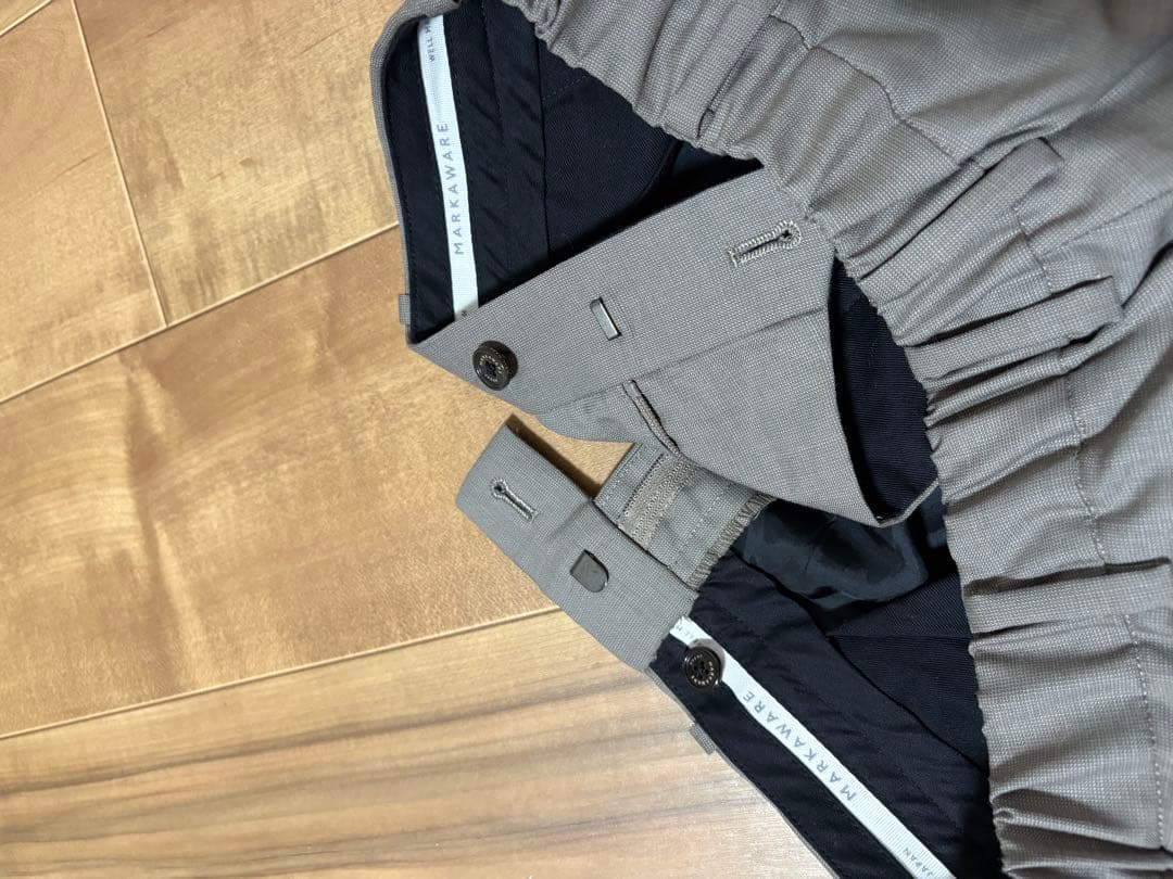 MARKAWARE オーガニックウールサバイバルクロス ペグトップ トラウザース