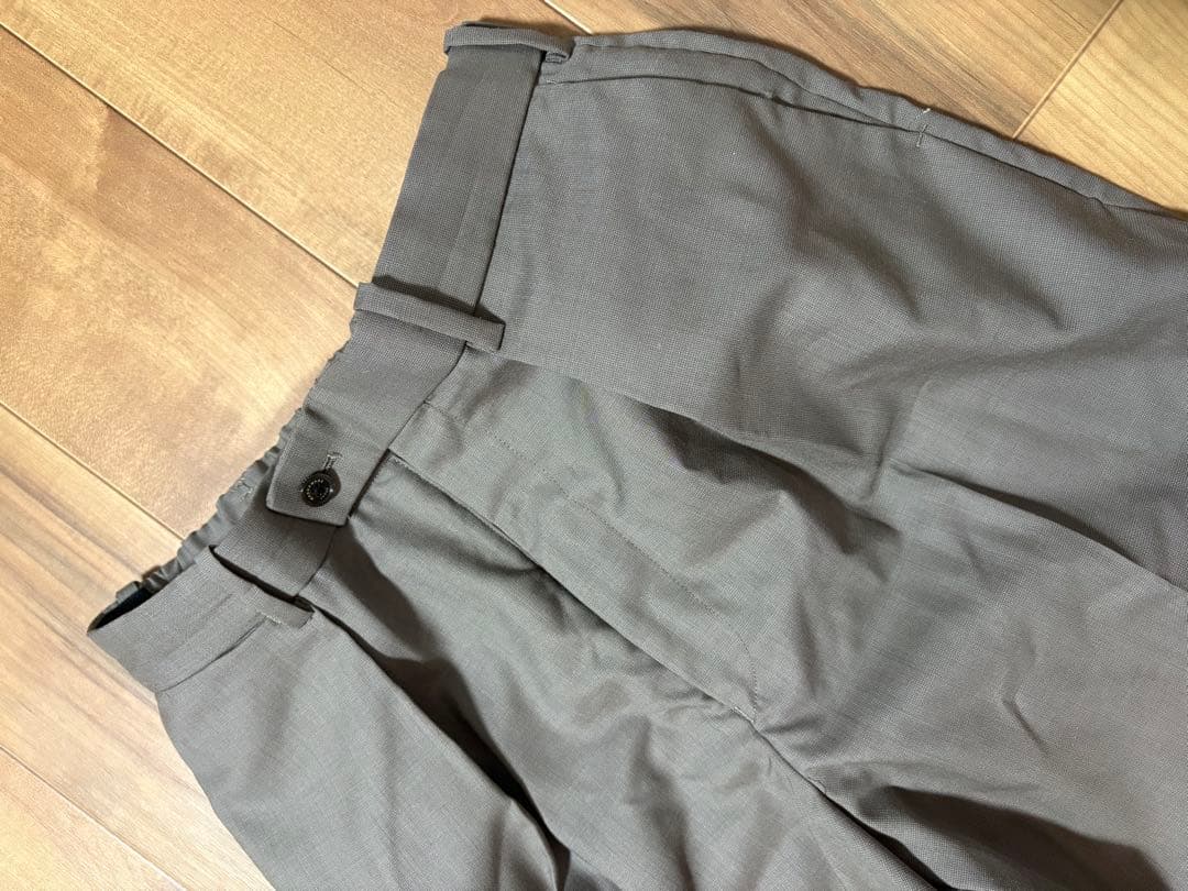 MARKAWARE オーガニックウールサバイバルクロス ペグトップ トラウザース