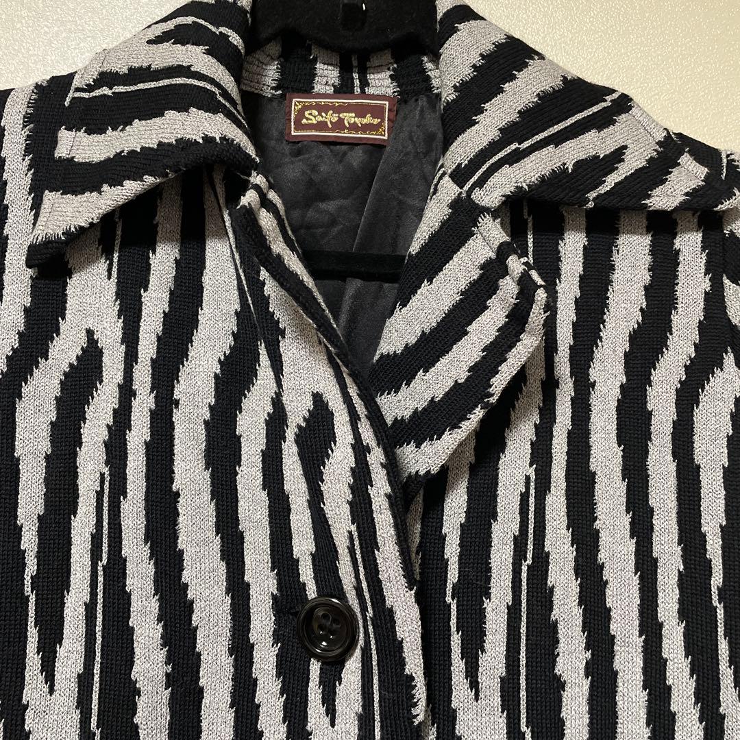 斉藤都世子(TOYOKO SAITO) ゼブラ柄 ロングコート