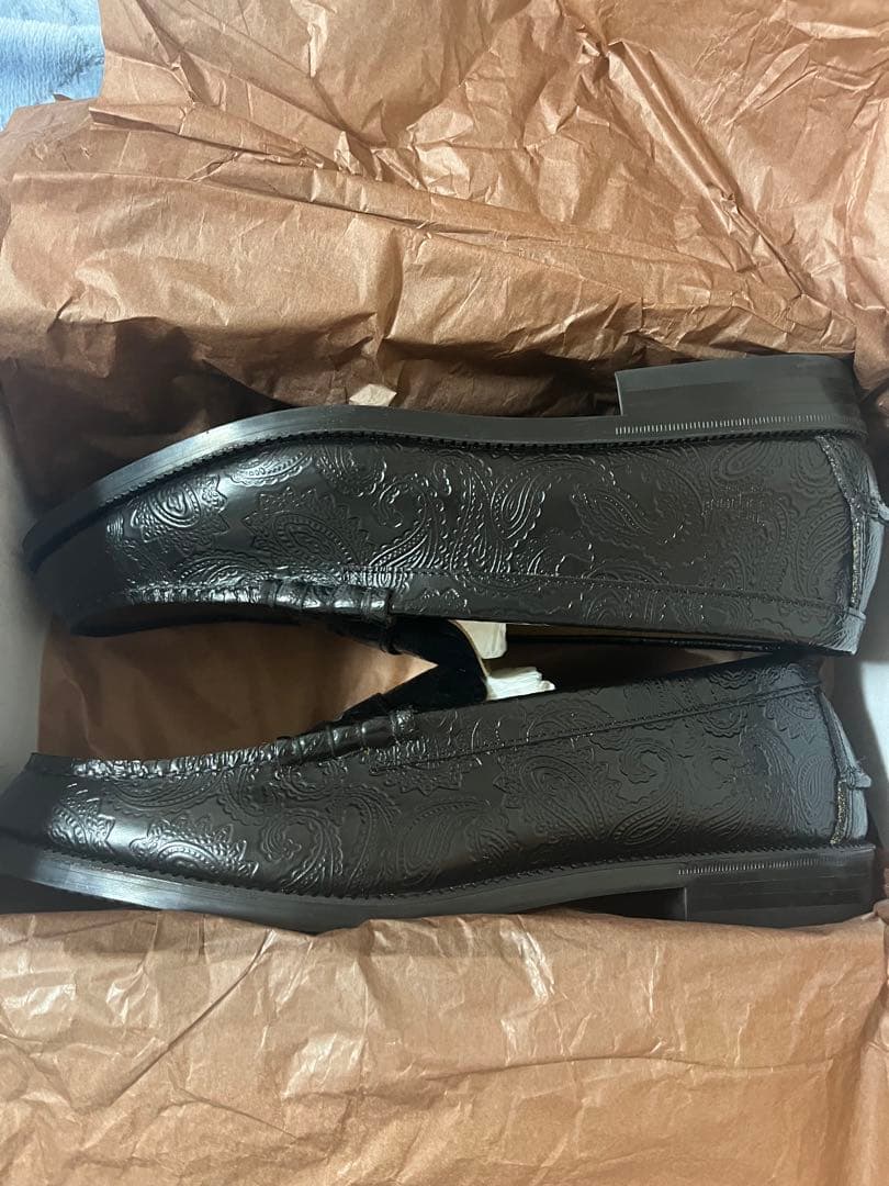 ケンフォードブラックローファーペイズリー