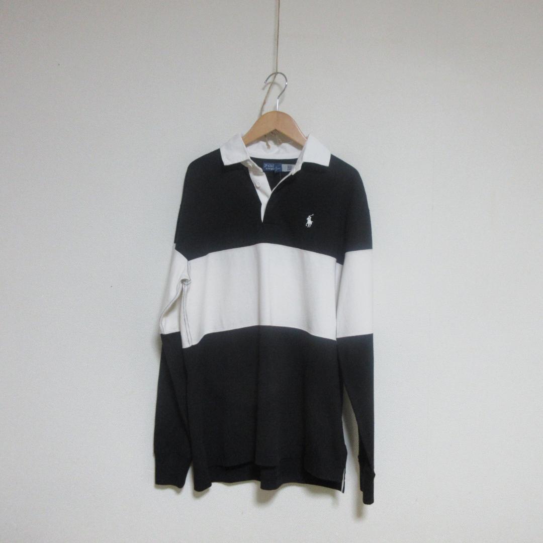 Polo Ralph Lauren 長袖ポロシャツ ブラック/ホワイト　未使用品