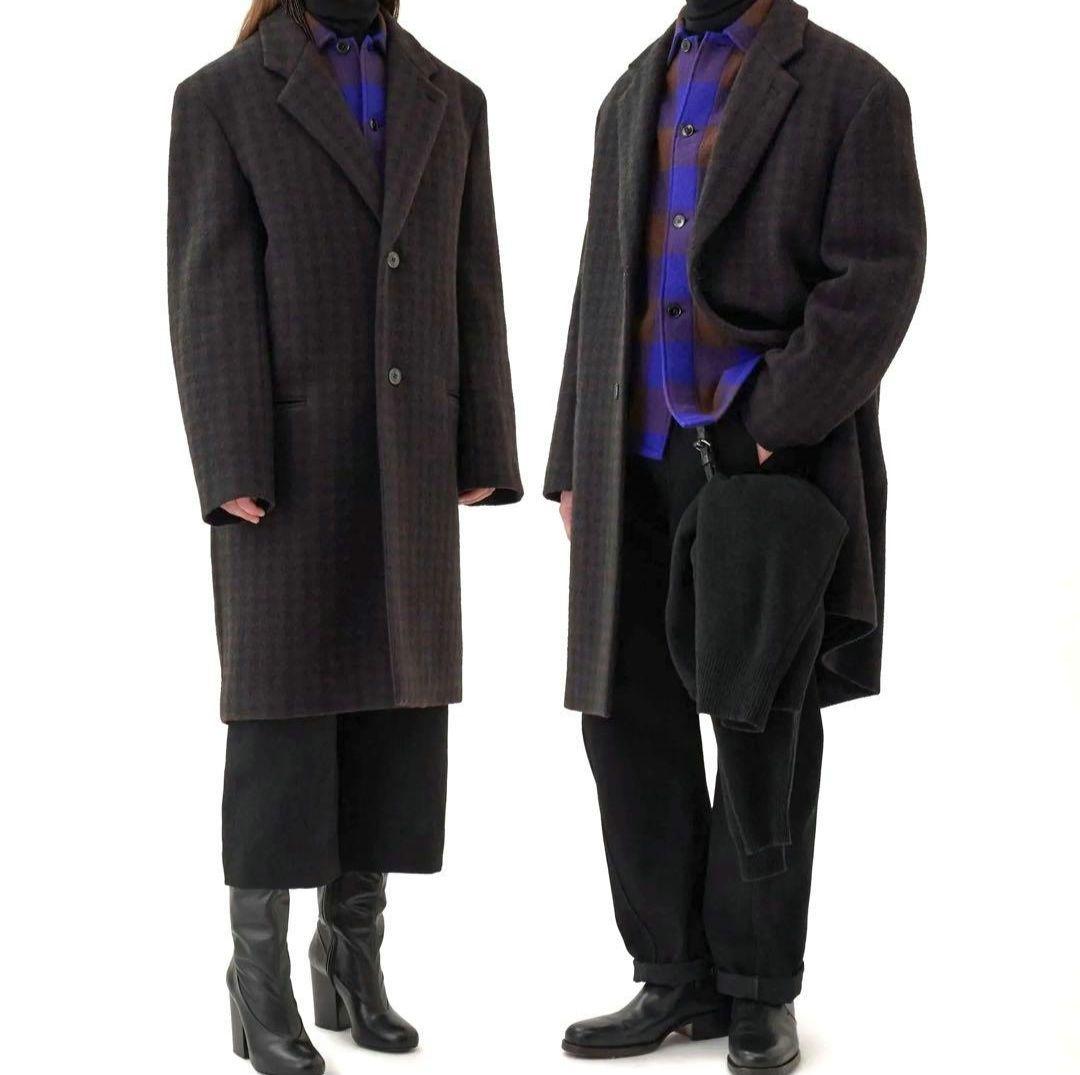 【期間限定価格】定価14万円 新品 LEMAIRE チェック チェスターコート