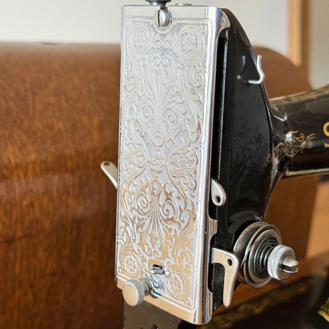 付属品多数｜縫えるアンティークミシン｜SINGER 99K 手回しミシン
