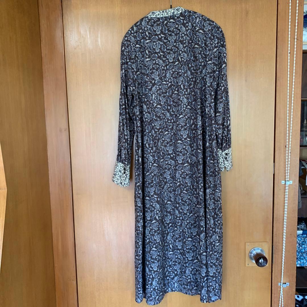 本日限定お値下げ北欧暮らしの道具店大人の為の長袖 柄ワンピース